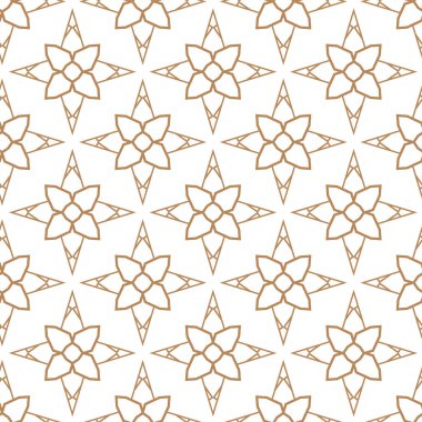 Geometrik süslemeli vektör deseni. Kusursuz tasarım dokusu.