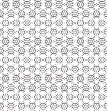 Geometrik süslemeli vektör deseni. Kusursuz tasarım dokusu.