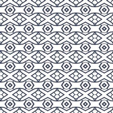 Geometrik süslemeli vektör deseni. Kusursuz tasarım dokusu.