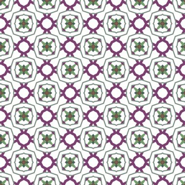 Geometrik süslemeli vektör deseni. Kusursuz tasarım dokusu.