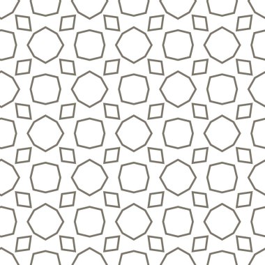 geometrik süsleme biçiminde kusursuz vektör deseni