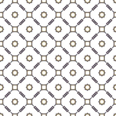 Kusursuz Vektör Deseni. Geometrik Süsleme Biçiminde Arkaplan DokusuName.