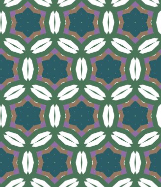 Geometrik süslemeli vektör deseni. Kusursuz tasarım dokusu.