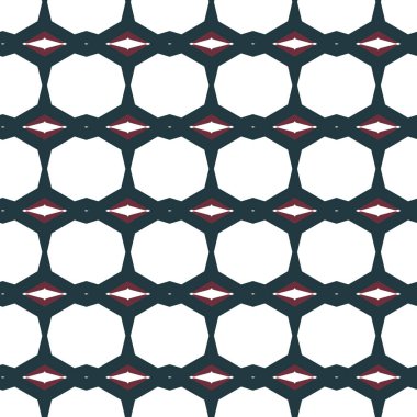 Geometrik süslemeli vektör deseni. Kusursuz tasarım dokusu.