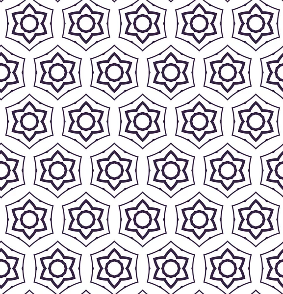 Geometrisches Ornamentales Vektormuster Nahtlose Design Textur — Stockvektor