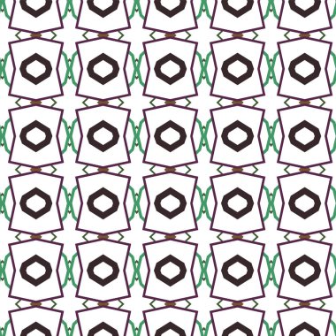 Kusursuz Vektör Deseni. Geometrik Süsleme Biçiminde Arkaplan DokusuName.