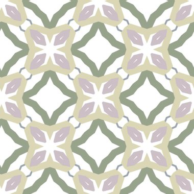 geometrik süsleme biçiminde kusursuz vektör deseni