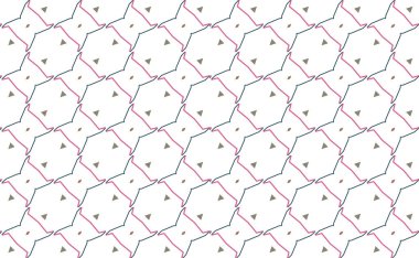 Geometrik süslemeli vektör deseni. Kusursuz tasarım dokusu.