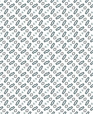 Geometrik süslemeli vektör deseni. Kusursuz tasarım dokusu.