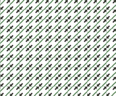 geometrik süsleme biçiminde kusursuz vektör deseni