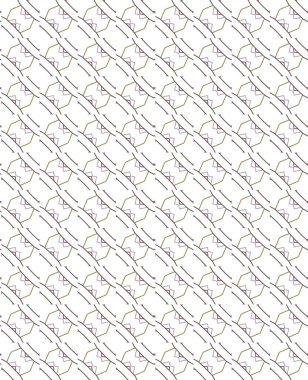 Geometrik süslemeli vektör deseni. Kusursuz tasarım dokusu.