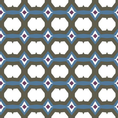 geometrik süsleme biçiminde kusursuz vektör deseni