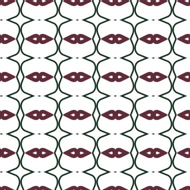 geometrik süsleme biçiminde kusursuz vektör deseni