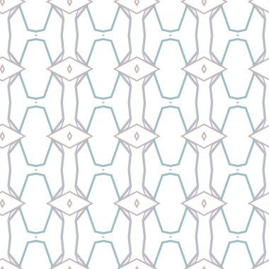 geometrik süsleme biçiminde kusursuz vektör deseni