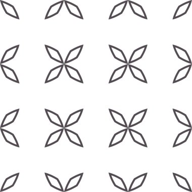 geometrik süsleme biçiminde kusursuz vektör deseni