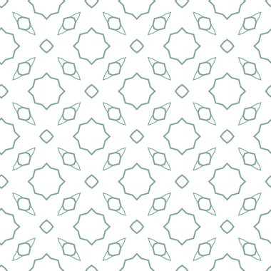 geometrik süsleme biçiminde kusursuz vektör deseni