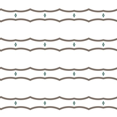 Geometrik süslemeli vektör deseni. Kusursuz tasarım dokusu.