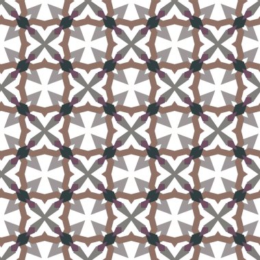 Geometrik süslemeli vektör deseni. Kusursuz tasarım dokusu.