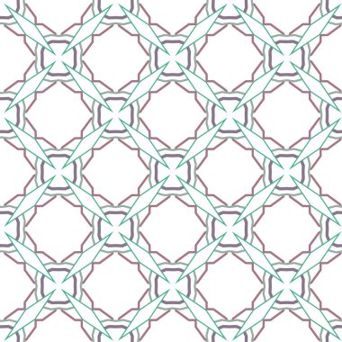 Geometrik süslemeli vektör deseni. Kusursuz tasarım dokusu.