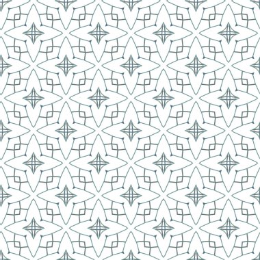 Geometrik süslemeli vektör deseni. Kusursuz tasarım dokusu.