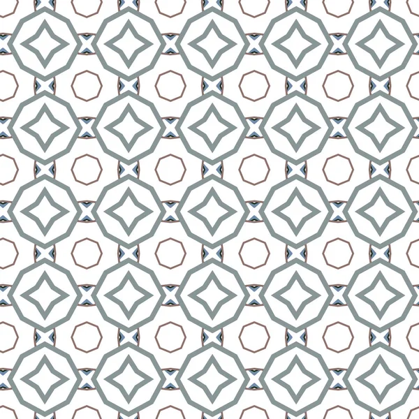 Patrón Vectorial Sin Costuras Estilo Ornamental Geométrico — Archivo Imágenes Vectoriales