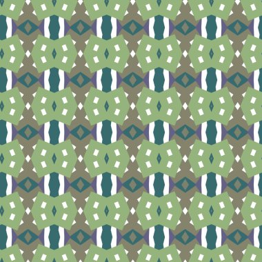 geometrik süsleme biçiminde kusursuz vektör deseni