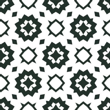 Geometrik süslemeli vektör deseni. Kusursuz tasarım dokusu.