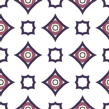 geometrik süsleme biçiminde kusursuz vektör deseni