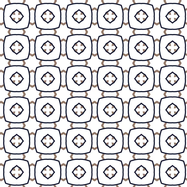 Nahtloses Vektormuster Geometrischen Ornamentalen Stil — Stockvektor