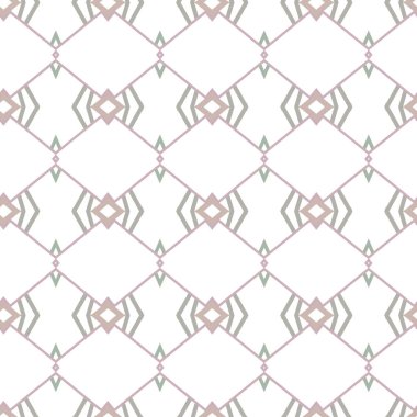 geometrik süsleme biçiminde kusursuz vektör deseni