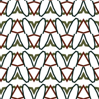 Geometrik süslemeli vektör deseni. Kusursuz tasarım dokusu.