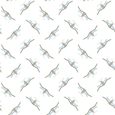 Geometrik süslemeli vektör deseni. Kusursuz tasarım dokusu.