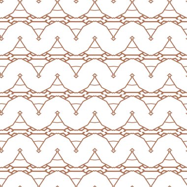 Kusursuz Vektör Deseni. Geometrik Süsleme Biçiminde Arkaplan DokusuName.