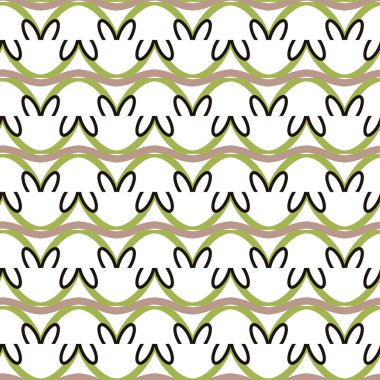 Dikişsiz geometrik süs vektör deseni. Soyut arka plan