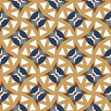 Dikişsiz geometrik süs vektör deseni. Soyut arka plan