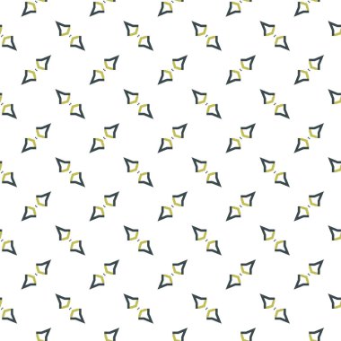 geometrik süsleme biçiminde kusursuz vektör deseni