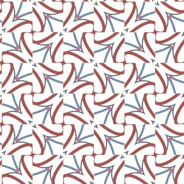 Dikişsiz geometrik süs vektör deseni. Soyut arka plan