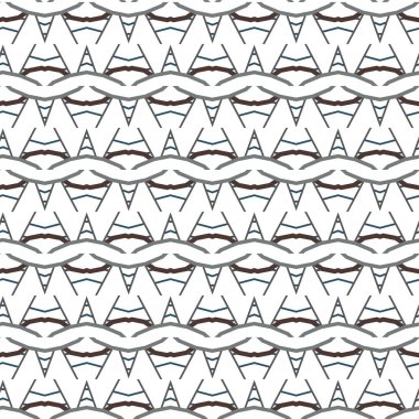 Geometrik süslemeli vektör deseni. Kusursuz tasarım dokusu.