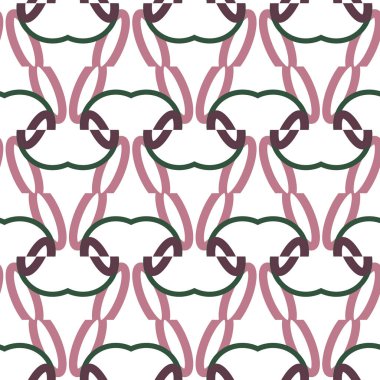 Geometrik süslemeli vektör deseni. Kusursuz tasarım dokusu.