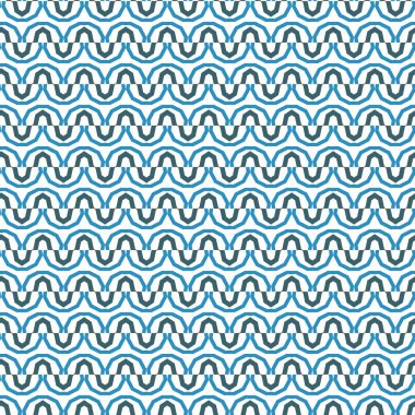 Geometrik süslemeli vektör deseni. Kusursuz tasarım dokusu.