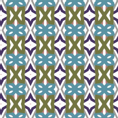 geometrik süsleme biçiminde kusursuz vektör deseni