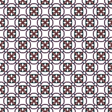 geometrik süsleme biçiminde kusursuz vektör deseni