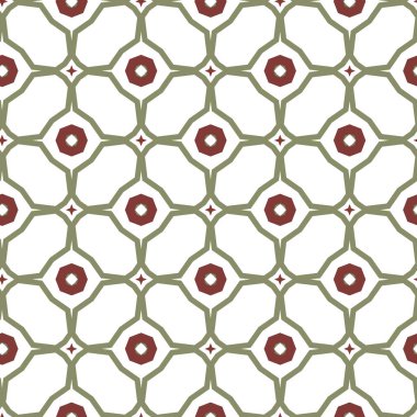 geometrik süsleme biçiminde kusursuz vektör deseni