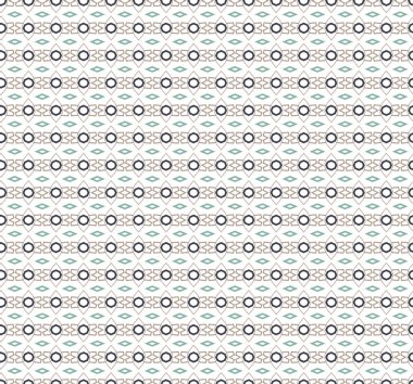 Geometrik süslemeli vektör deseni. Kusursuz tasarım dokusu.