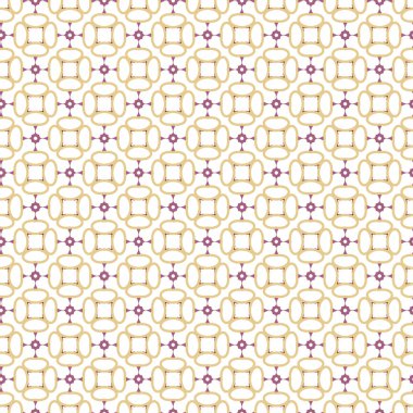 Geometrik süslemeli vektör deseni. Kusursuz tasarım dokusu.