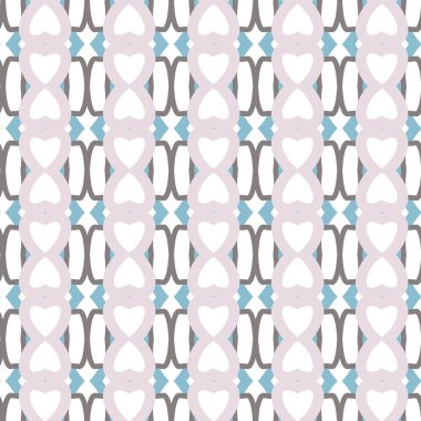 Geometrik süslemeli vektör deseni. Kusursuz tasarım dokusu.