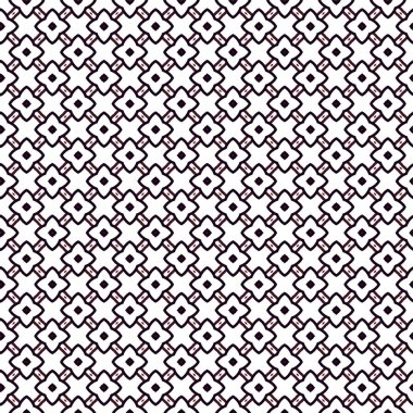 Geometrik süslemeli vektör deseni. Kusursuz tasarım dokusu.