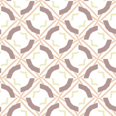 Geometrik süslemeli vektör deseni. Kusursuz tasarım dokusu.