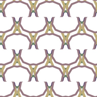 Geometrik süslemeli vektör deseni. Kusursuz tasarım dokusu.