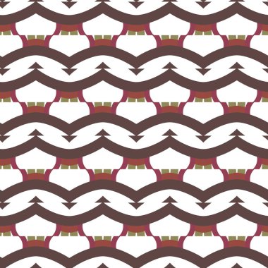 Kusursuz Vektör Deseni. Geometrik Süsleme Biçiminde Arkaplan DokusuName.